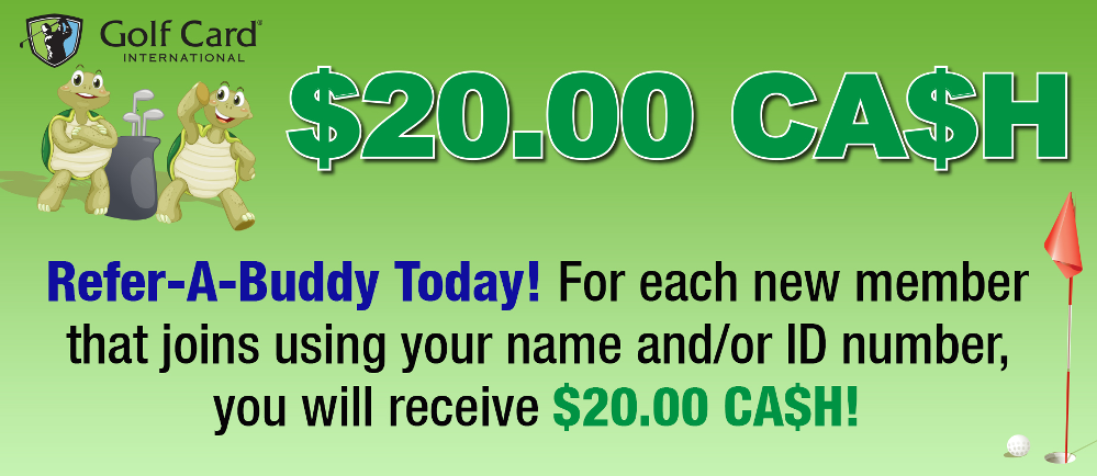 Refer-A-Buddy Today! Earn $20.00 CA$H & 6 Months FREE!